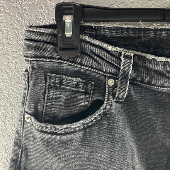 BDG Kick Flare High Rise Cropped Black Jeans - Picture 9 of 16